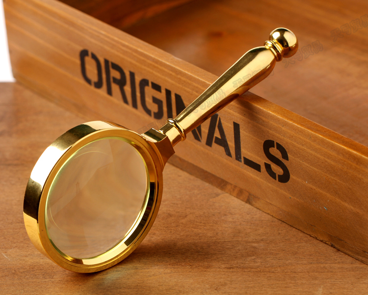 手持式学生用老人儿童阅读放大镜20倍高倍高清光学非带灯眼镜新款时尚