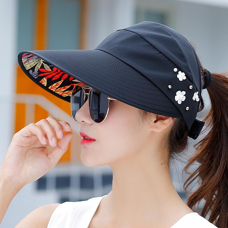 遮阳帽女夏天防紫外线防晒帽女