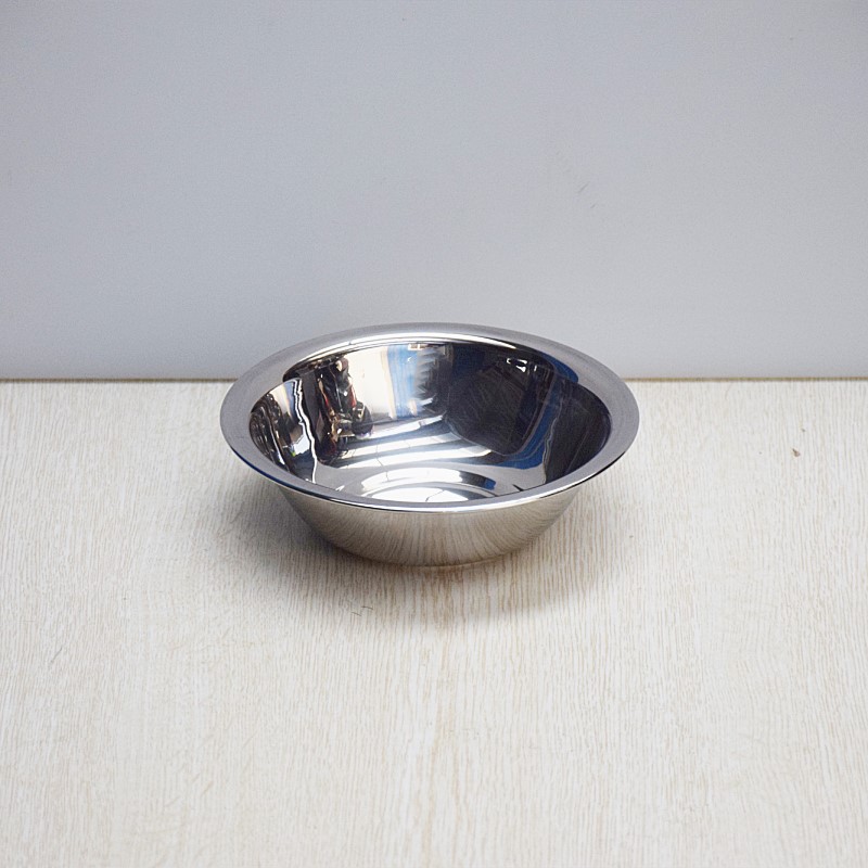 特厚不锈钢圆形小汤盆码斗马兜打蛋盆酒店配菜盘厨房调料碟装菜盆特厚