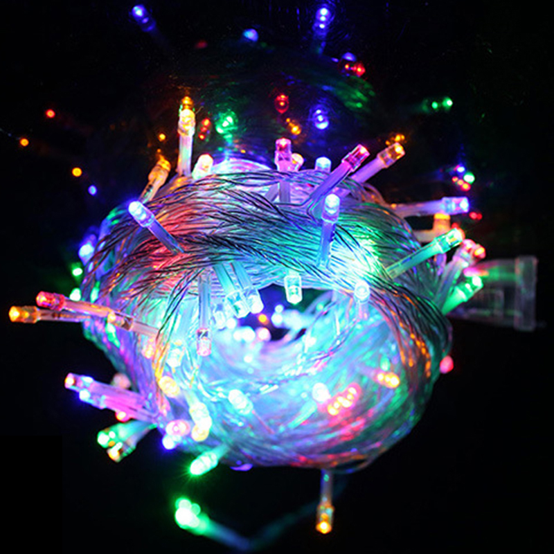 彩灯串满天星节日装饰户外led彩灯串灯闪灯