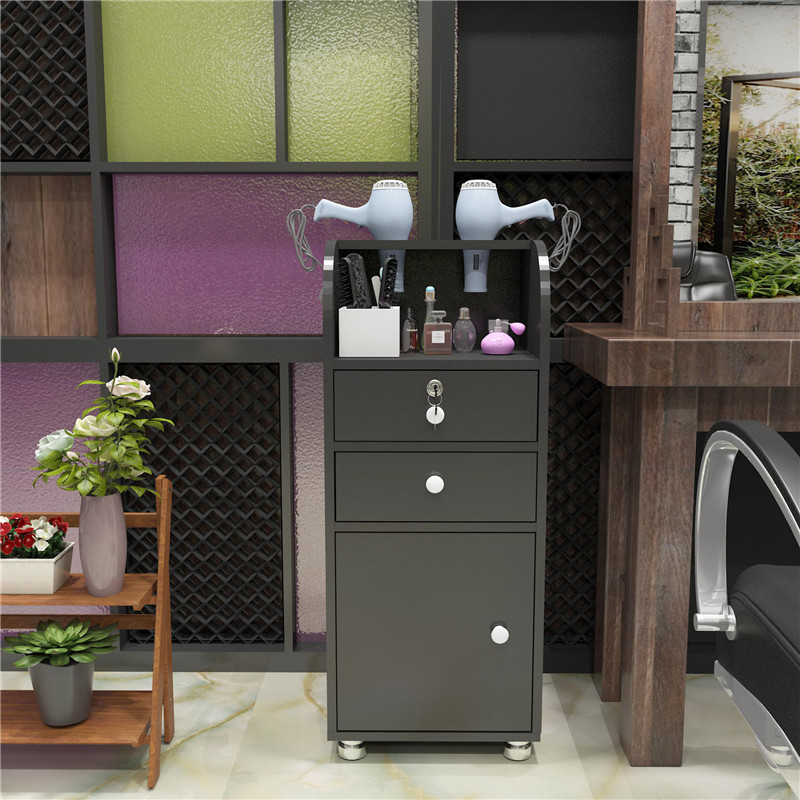 paden 理发店发廊工具柜带抽屉 简易时尚美发展示柜推车工具车美容