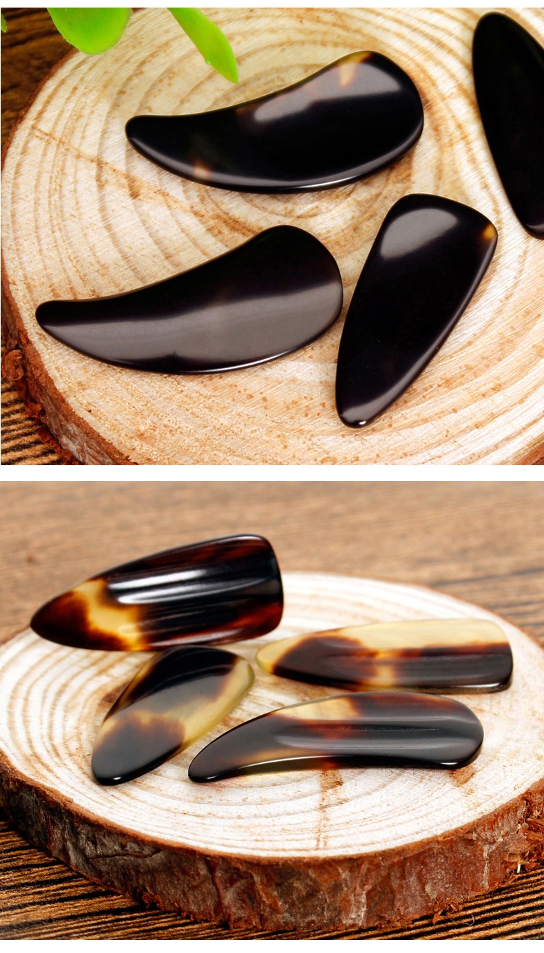 古筝指甲玳瑁色凹槽大号儿童中号考级演奏加厚2.