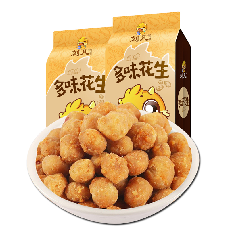 多味花生米休闲零食2袋装