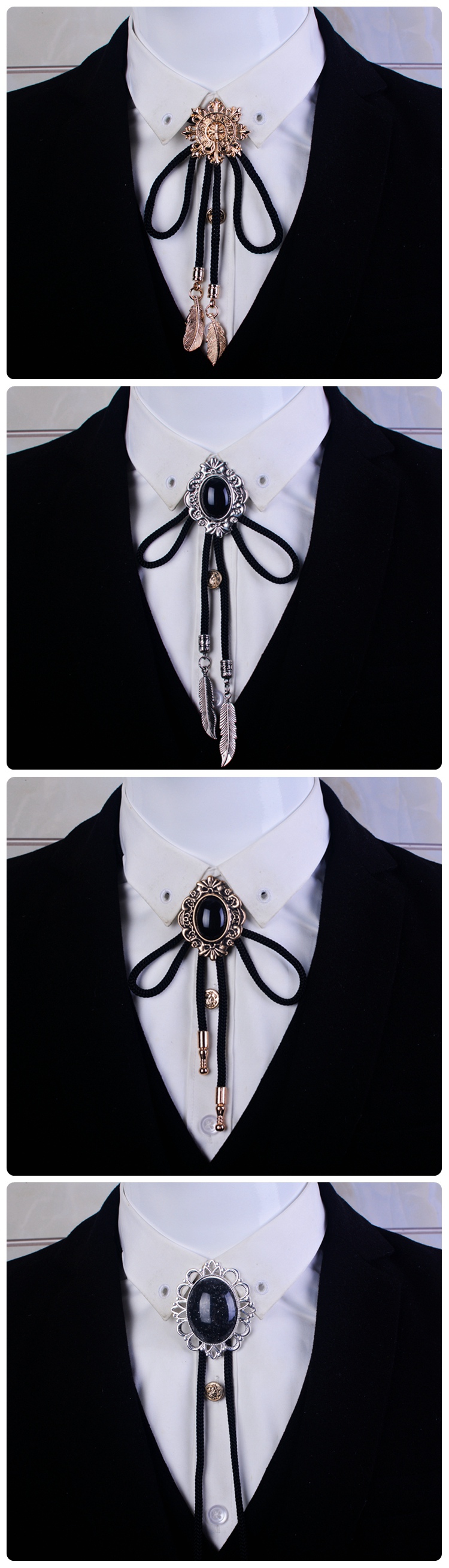饰品潮男水晶宝石波洛领带领结个性领带bolo tie领结个性项链 10号