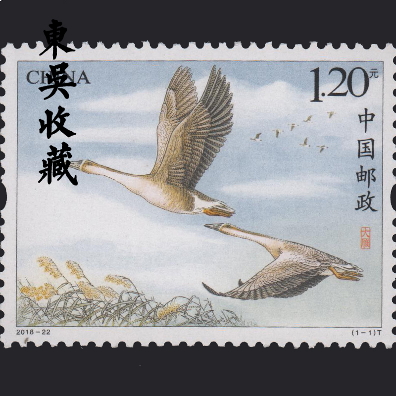 东吴收藏集邮邮票爱情鸟系列七夕中国情人节日发行201822大雁套票