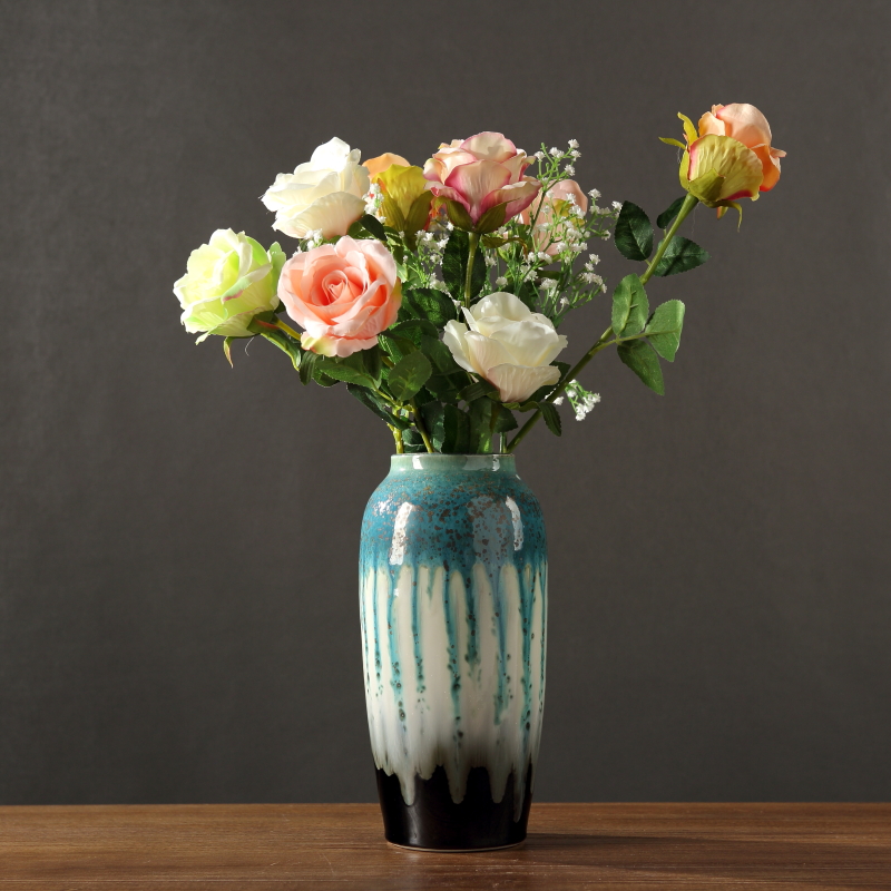 落地花瓶景德镇大号陶瓷花瓶花艺摆件