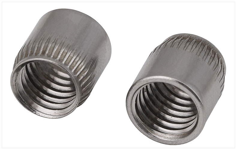 m6 m8 m10 m12〗304不锈钢锥形螺母 锥型螺帽 滚花内爆膨胀螺丝帽