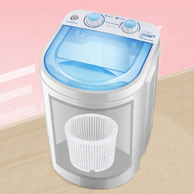 洗袜子机 迷你单筒家用宿舍带甩干脱水微型洗衣机
