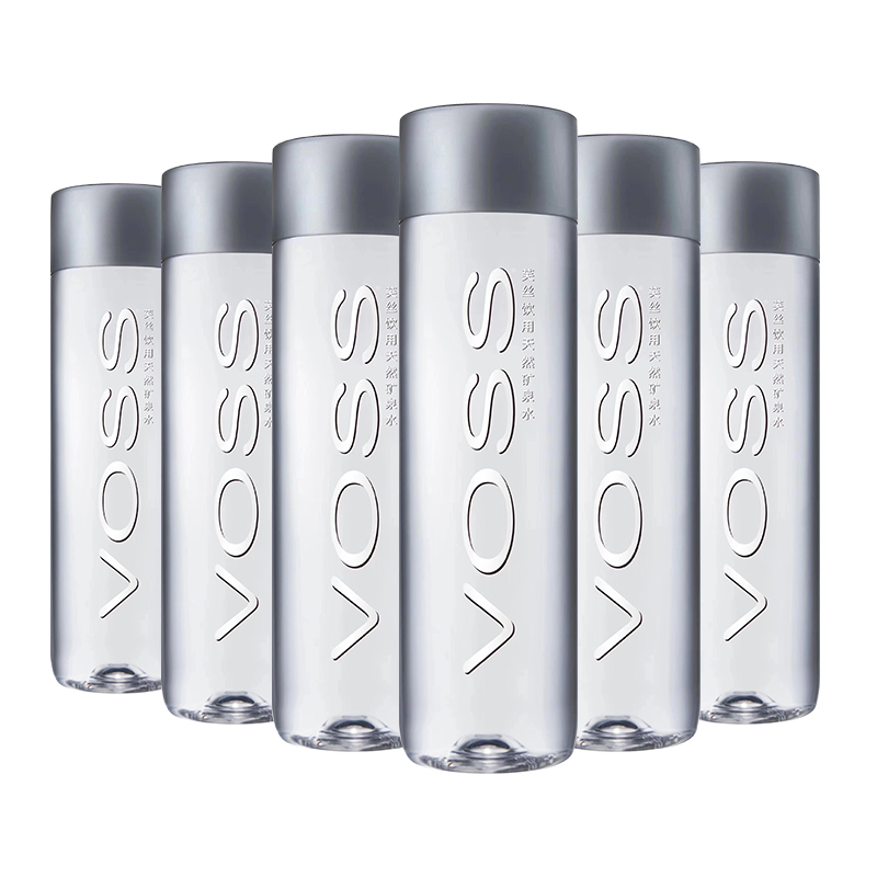 voss芙丝饮用天然矿泉水500ml*6瓶 中国voss芙丝矿泉水