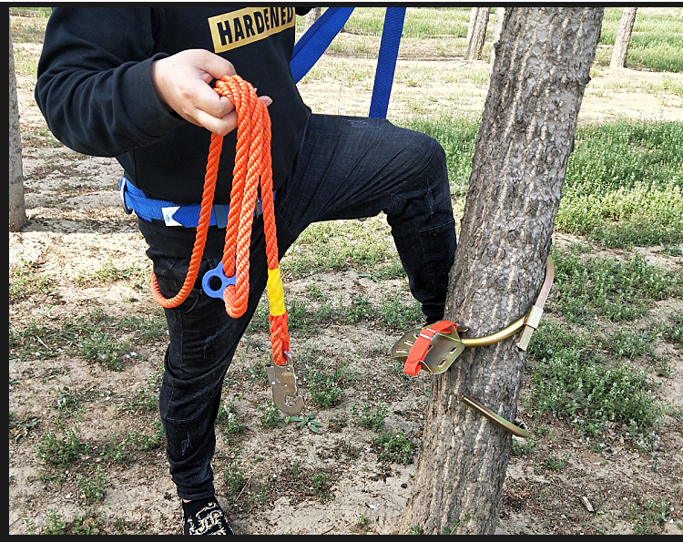 定制定做木杆电信脚扣上树爬树工具爬树安全带脚爬子爬树神器爬树 200