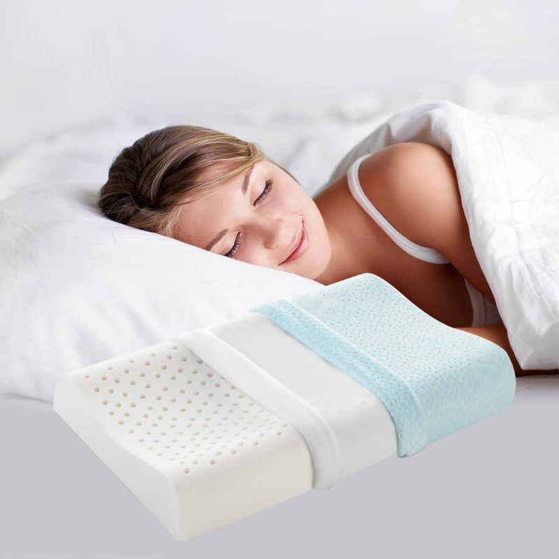 豪真兔乳胶枕金字塔平滑曲线枕记忆枕头学生枕成人枕