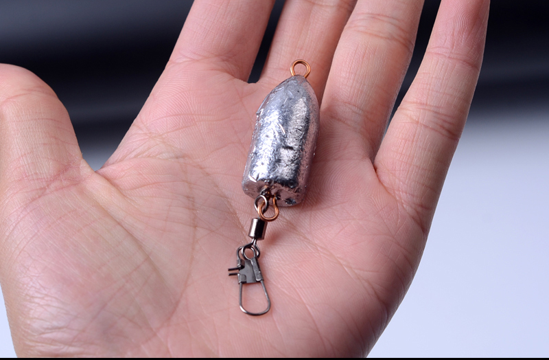 hicreat子弹铅坠抛竿远投带环鱼坠子翻版钩串钩水滴型海竿铅坠钓鱼