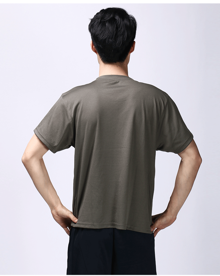 工作制服夏季圆领体能训练服 作训服短袖速干t恤 户外作训装军迷服饰