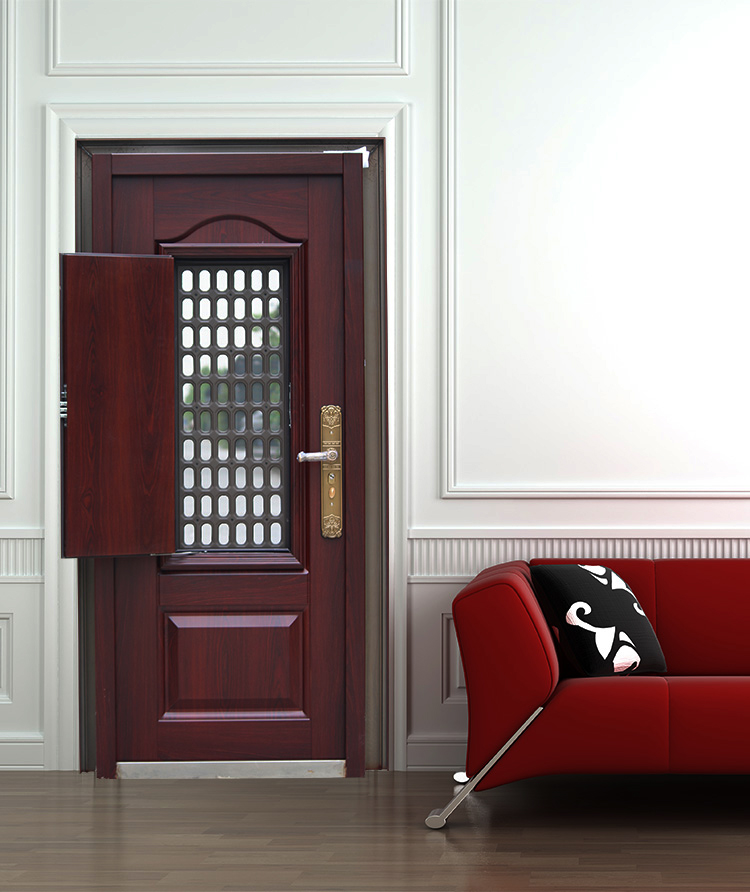 金佰鑫防盗门甲级防盗门通风安全门家用进户门门中门金刚纱网门通风门