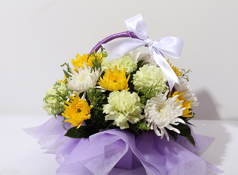 祭奠追悼念鲜花速递同城花篮菊花北京上海广州深圳长沙全国全国速递d