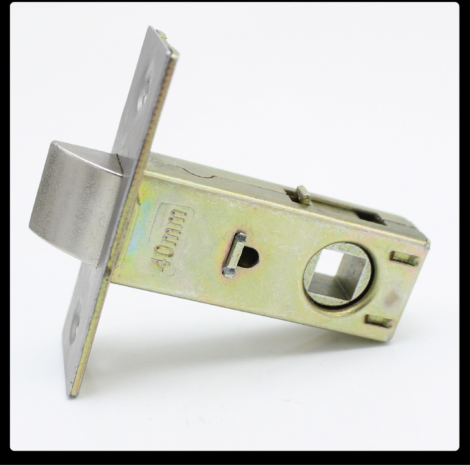 乐优家 单舌房门锁防撬静音配件锁芯室内锁体锁舌头木门执手静音锁舌