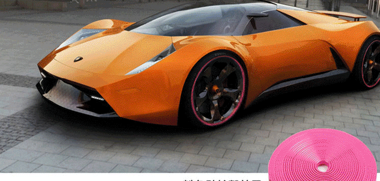 维诺亚 汽车轮毂装饰条 /吉普/本田轮胎钢圈防擦条 保护条彩色防刮