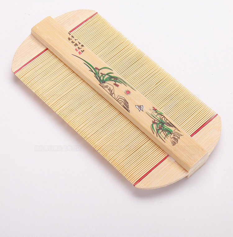 圣美阁 竹篦密齿常州篦子虱子卵梳梳蓖子跳蚤去虱子梳去头屑 竹篦子