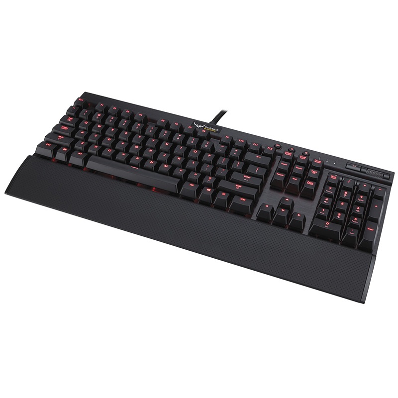 海盗船( corsair gaming)系列 k70 机械游戏键盘 黑色(红轴)