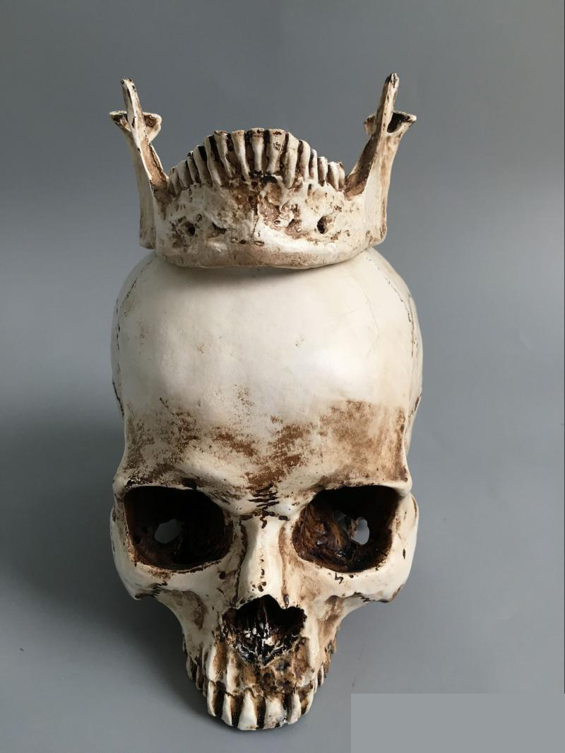 11树脂骷髅头绘画人头骨艺用人体肌肉骨骼解剖头骨模型美术现货