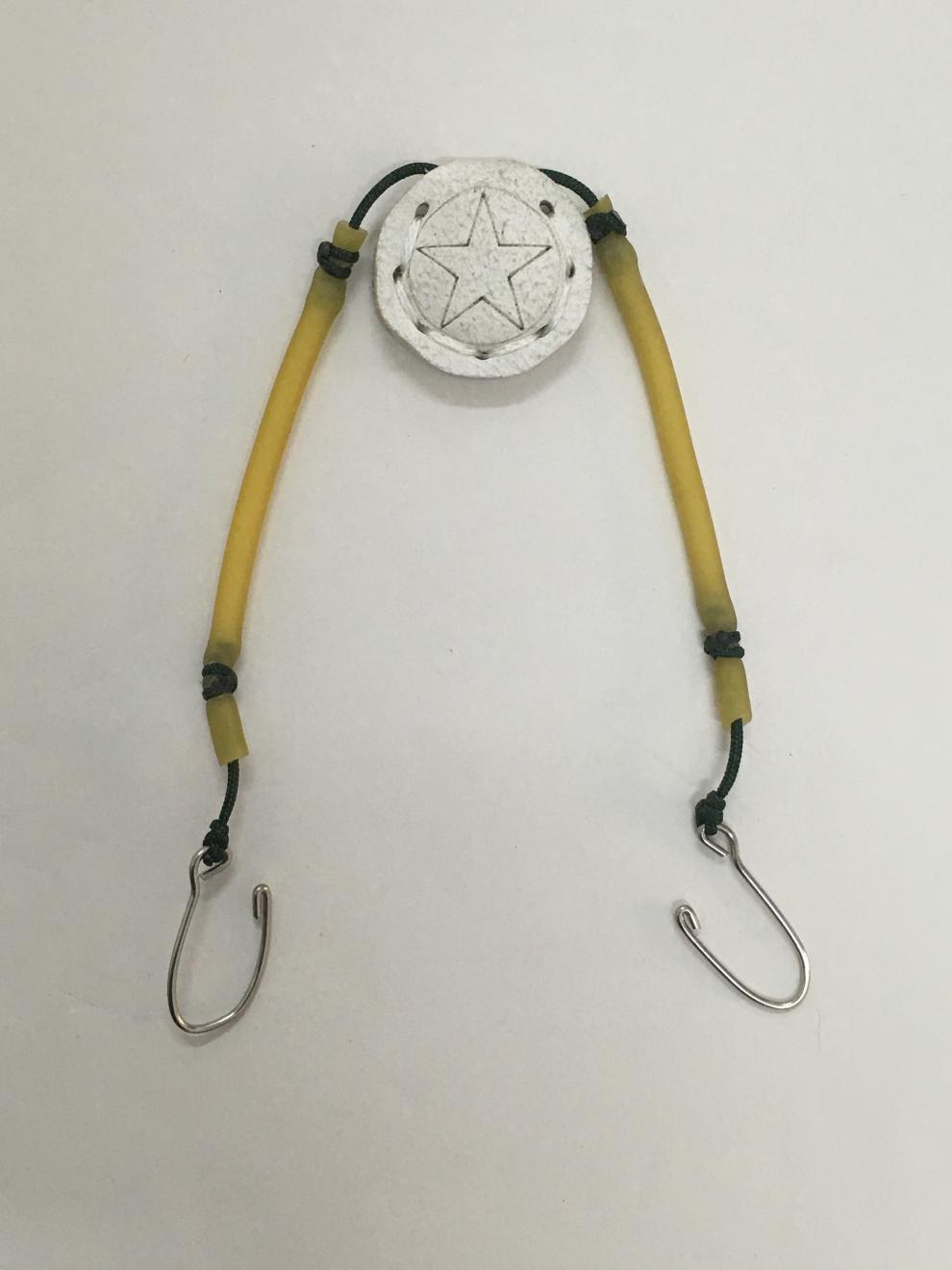 靶心红心靶心五星靶心弹弓靶子练习训练超纤靶箱靶架靶 6公分白色五星