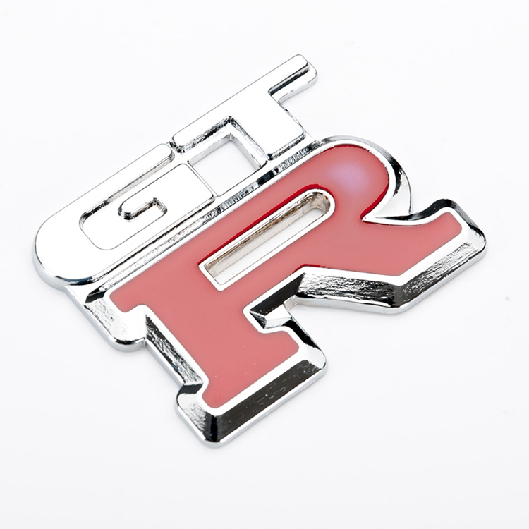 rs纯金属汽车标志 3d立体汽车改装车标 运动灵魂gtr车标字母车贴 type