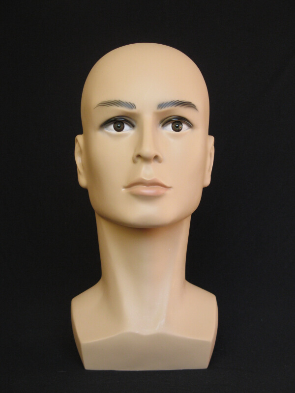 男模特头帽子围巾口罩头盔眼镜假发展示假人头男头模道具 模特头