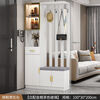 Light luxury entrance cabinet and shoe cabinet integrated modern simple living room screen entrance partition cabinet multi-functional wine cabinet storage cabinet cream white 100cm long right stool + free F for good reviews Free delivery upstairs Installation included