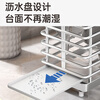 Shuaishi kitchen stainless steel knife holder kitchen knife storage rack chopsticks and spoon utensil storage rack knife holder countertop drain rack