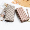Kuqi Kangaroo Long Wallet Women's 2025 Chinese Valentine's Day Large Capacity Printed Temperament Clutch Bag Card Bag Wallet All-in-One Bag Women's Wallet Brown Four-Leaf Clover