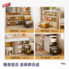 Taili plastic drawer cabinet clothes storage locker 28L Ming tea apricot color 1 pack