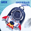 UEK anti-lost backpack for baby boys and girls 1-3-6 years old kindergarten anti-lost rocket large blue children's small school bag