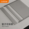 Cobbe 304 stainless steel drain rack sink foldable drain curtain wash basin dish fruit and vegetable washing basket storage rack