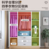 Yibaolin Wardrobe Home Bedroom Flip Door Simple Wardrobe Rental Room Modern Simple Wardrobe Storage Storage Cabinet Large Wardrobe Log Style 80cm Two Doors Delivered to Your Door