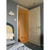Chongqing Xiaoxiao Wooden Door Arc Buckle French Style Light Luxury Bedroom Flat Opening Solid Wood Composite Paint