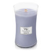 Woodwick Large Hourglass Scented Candle Lavender SPA Fragrance Natural Wood Core Burst Sound 180 Hours Fragrance
