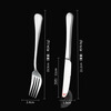 Guangyi 304 stainless steel Western food knife and fork set, steak knife and fork, thickened tableware complete set, 2-piece fork set GY7270