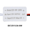 12V LED driver LED light constant voltage drive power supply 6W12W48W60W reflector ceiling light high beam 6W_0.5A