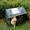 Fandu Pet House stray cat nest outdoor rain-proof enclosed outdoor cold-proof cat house L size outdoor cat nest