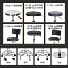 Wenstan WST212 Employee Stool Backrest Swivel Lift Chair Workshop Laboratory Work Stool (Black - Backrest and Foot Nails) needs to be installed and customized by yourself