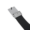 Armani (ARMANI) men's black leather plate buckle belt Y4S427 YTU7J 84372
