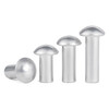 Jinggong Jinggong aluminum semicircular solid rivets round head rivets striking aluminum rivets semicircular rivets GB867 20% off 5x8 50 pieces