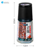 ASVEL pepper grinder ceramic core black pepper grinding bottle manual grinding bottle grinding glass grater 140ml
