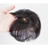 Hengfa wig piece for women's top hair replacement piece for short hair, sparse top of the head to cover white hair, mini real hair replacement piece, light and thin, large hair volume, ordinary top 5*5, natural color 15cm