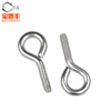 Baodefeng 304 stainless steel sheep eye screws with ring hook ring bolt nut closed ring screw M4M5M6M8M10 M3x25 10 pieces