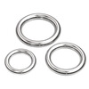 Tianzhuo Hardware 304 stainless steel traceless ring circle O-ring hanging ring solid seamless steel ring hammock yoga connection ring steel ring wire diameter 3 * inner diameter 15 5 pcs no solder joints