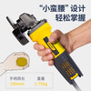 Deli angle grinder household high-power cutting machine grinder multi-functional industrial grade electric tool polishing machine without handle 850W rear switch DL681002