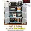 Shantou Lincun stainless steel kitchen cabinets, stainless steel integrated kitchen cabinets and cupboards, home kitchen stainless steel bowl cupboards, simple stoves, shipped within 24 hours, same day delivery