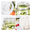 Baijie glass sealed jar for soaking wine container pickle jar soaking wine jar wine making sealed medicinal wine jar pickle jar 3000ML