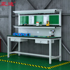 Zhendi anti-static workbench 1.8m multi-functional inspection table workshop fitter table with light stand material table DR944